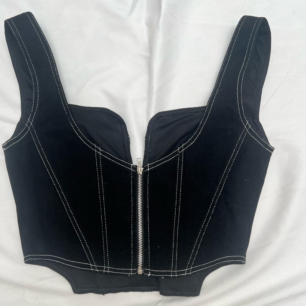 Denim Corset with Tags | Size S - Picture 2 of 4